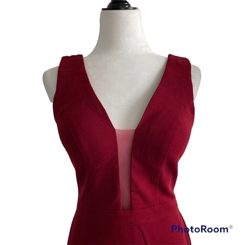Long Red Prom Formal Dress US 6